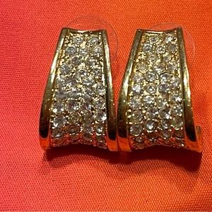 silver and gold earrings